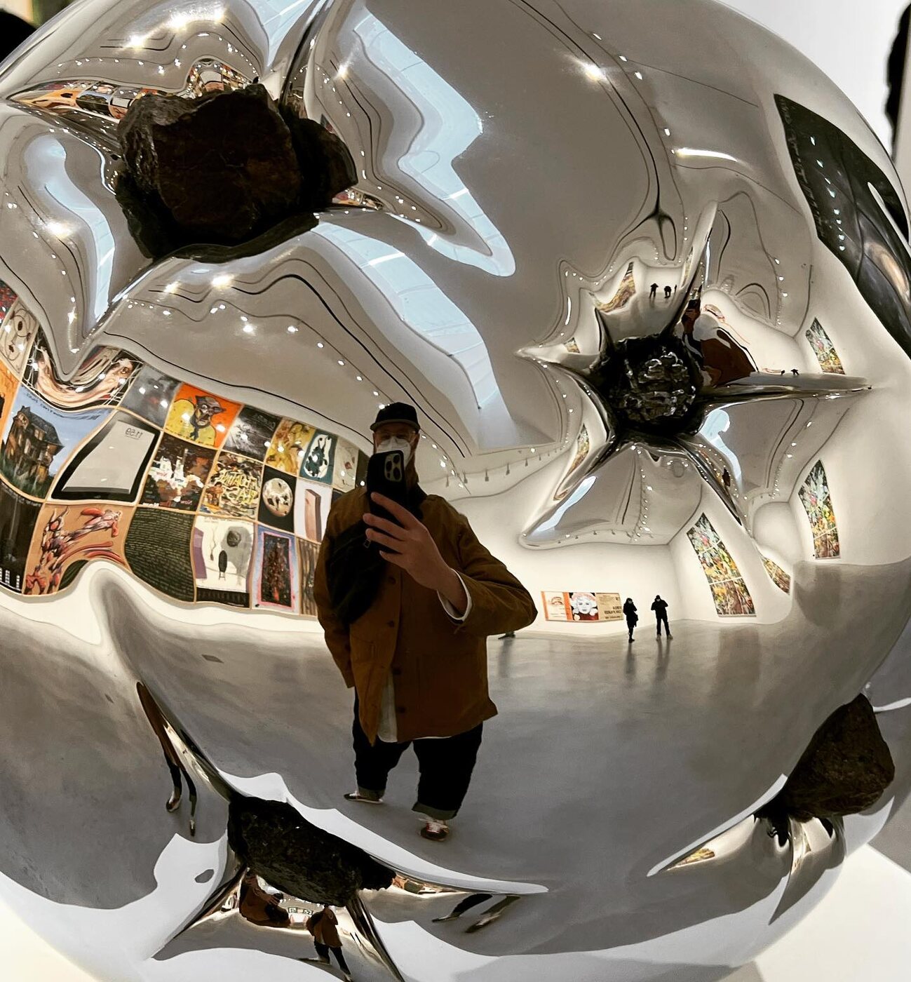 Cole at a museum