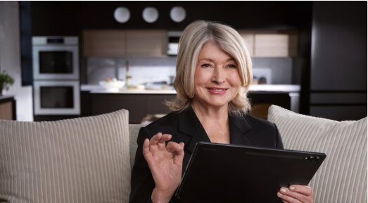Martha Stewart with the Samsung lineup