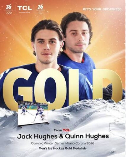 Team TCL GOLD: Jack and Quinn Hughes, Milano Cortina 2026