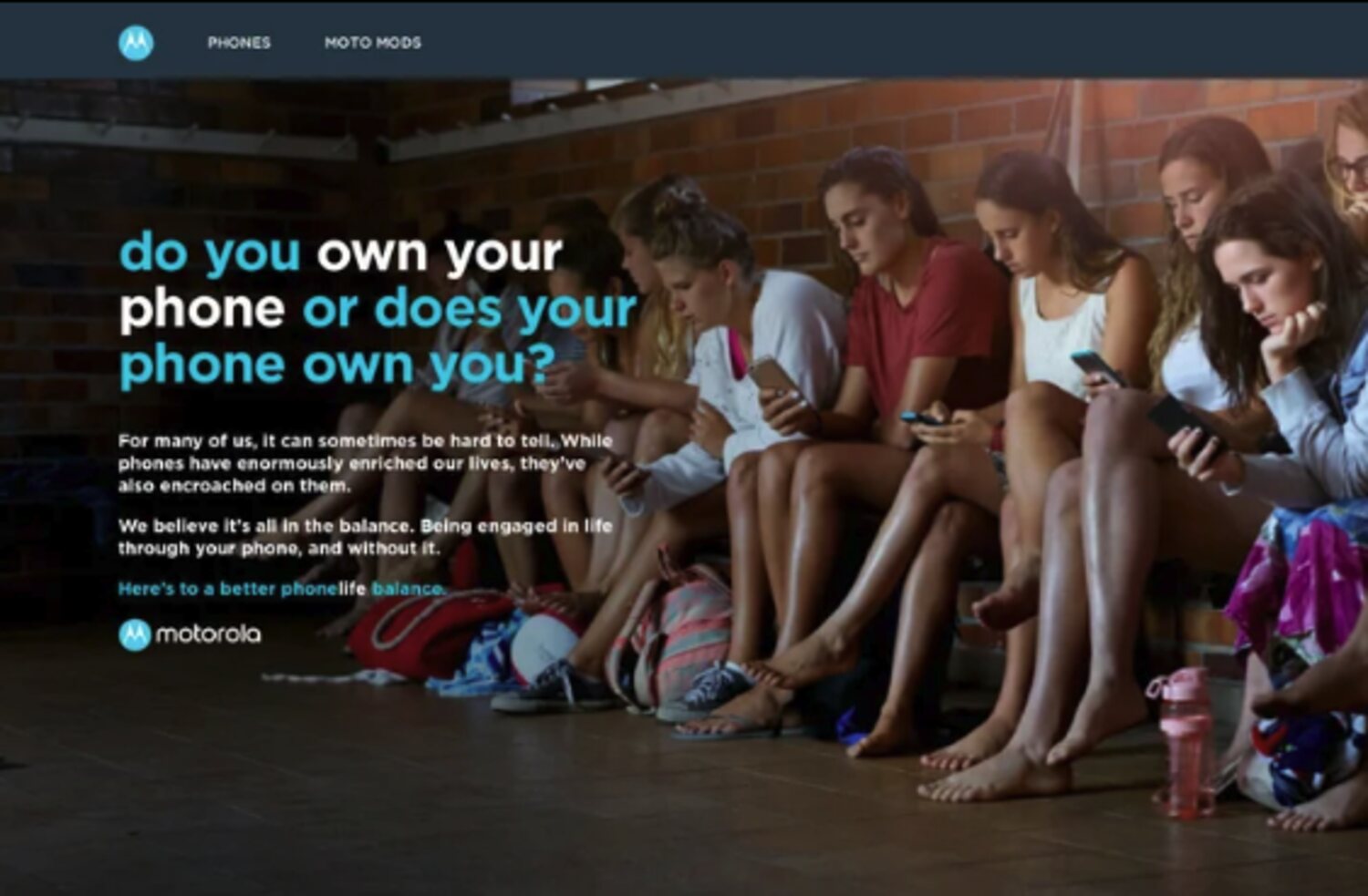 Campaign page: do you own your phone or does your phone own you?
